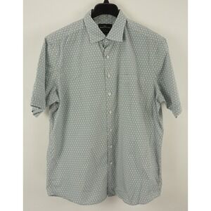 Rodd‎ & Gunn Men's XL Short Sleeve White Geometric Lightweight Button Up Shirt